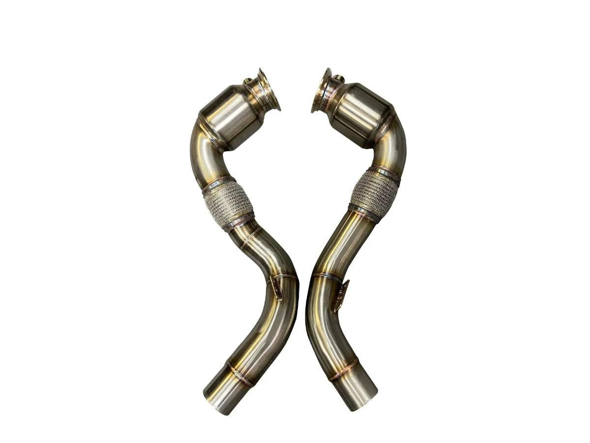 Active Autowerke S63 N63 Aflow Catted Downpipes | V8 BMW X5 M And X6 M X5 X6 550i 650i-Exhaust-Silicon Valley Bimmer