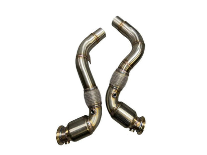 Active Autowerke S63 N63 Aflow Catted Downpipes | V8 BMW X5 M And X6 M X5 X6 550i 650i-Exhaust-Silicon Valley Bimmer