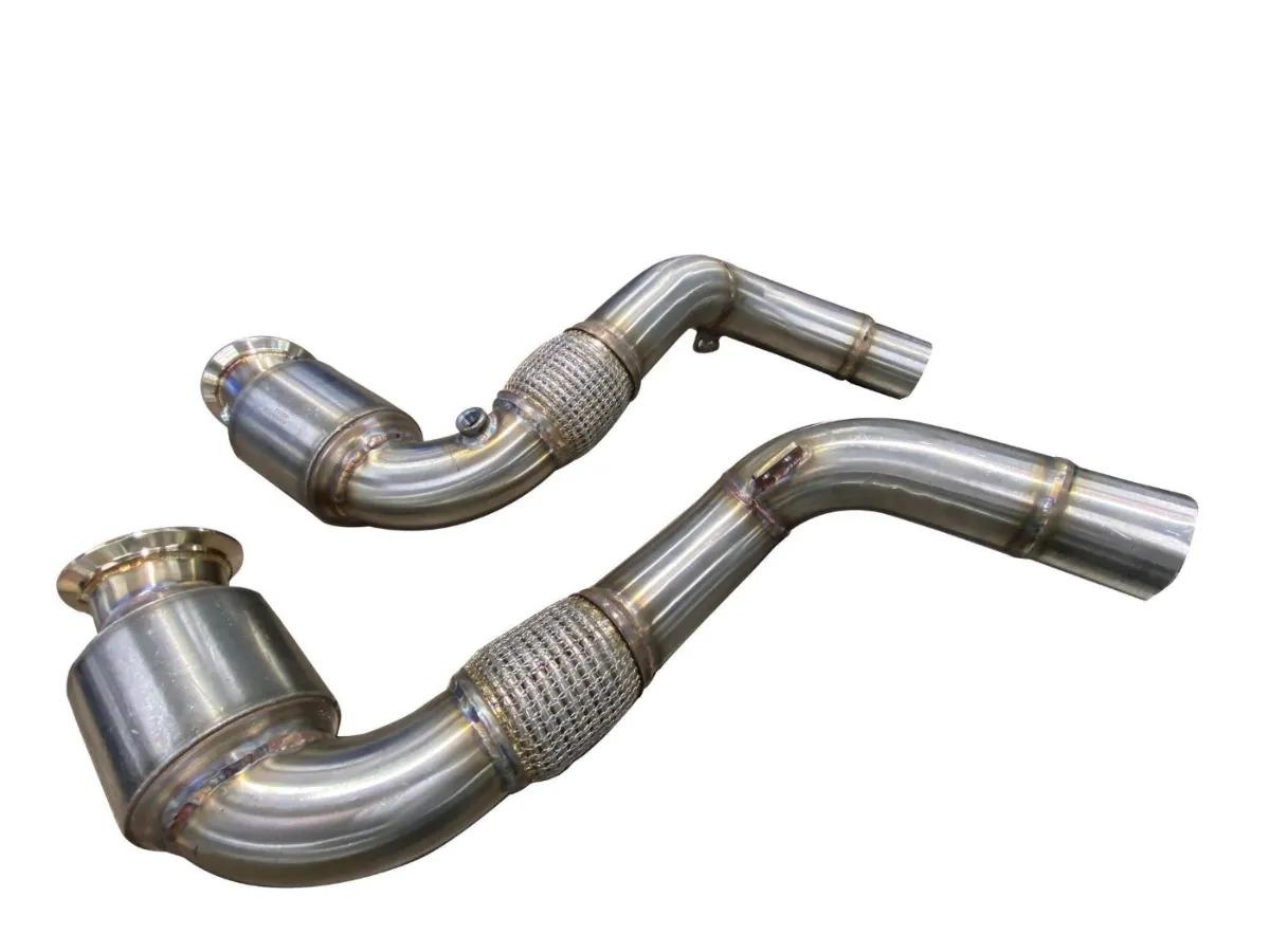 Active Autowerke S63 N63 Aflow Catted Downpipes | V8 BMW X5 M And X6 M X5 X6 550i 650i-Exhaust-Silicon Valley Bimmer