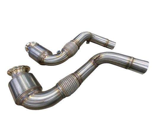 Active Autowerke S63 N63 Aflow Catted Downpipes | V8 BMW X5 M And X6 M X5 X6 550i 650i-Exhaust-Silicon Valley Bimmer