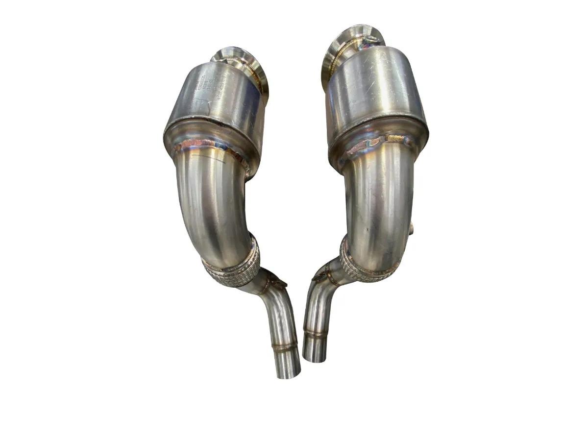 Active Autowerke S63 N63 Gesi Catted Downpipes | V8 BMW X5 M And X6 M X5 X6 550i 650i-Exhaust-Silicon Valley Bimmer