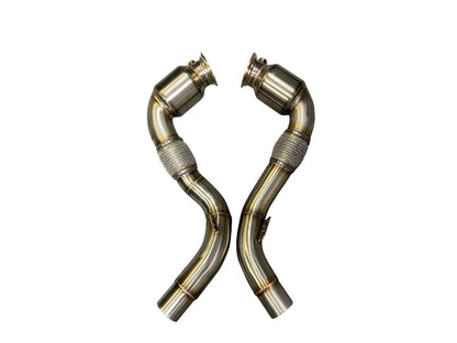 Active Autowerke S63 N63 Gesi Catted Downpipes | V8 BMW X5 M And X6 M X5 X6 550i 650i-Exhaust-Silicon Valley Bimmer