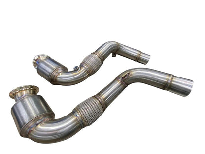 Active Autowerke S63 N63 Gesi Catted Downpipes | V8 BMW X5 M And X6 M X5 X6 550i 650i-Exhaust-Silicon Valley Bimmer