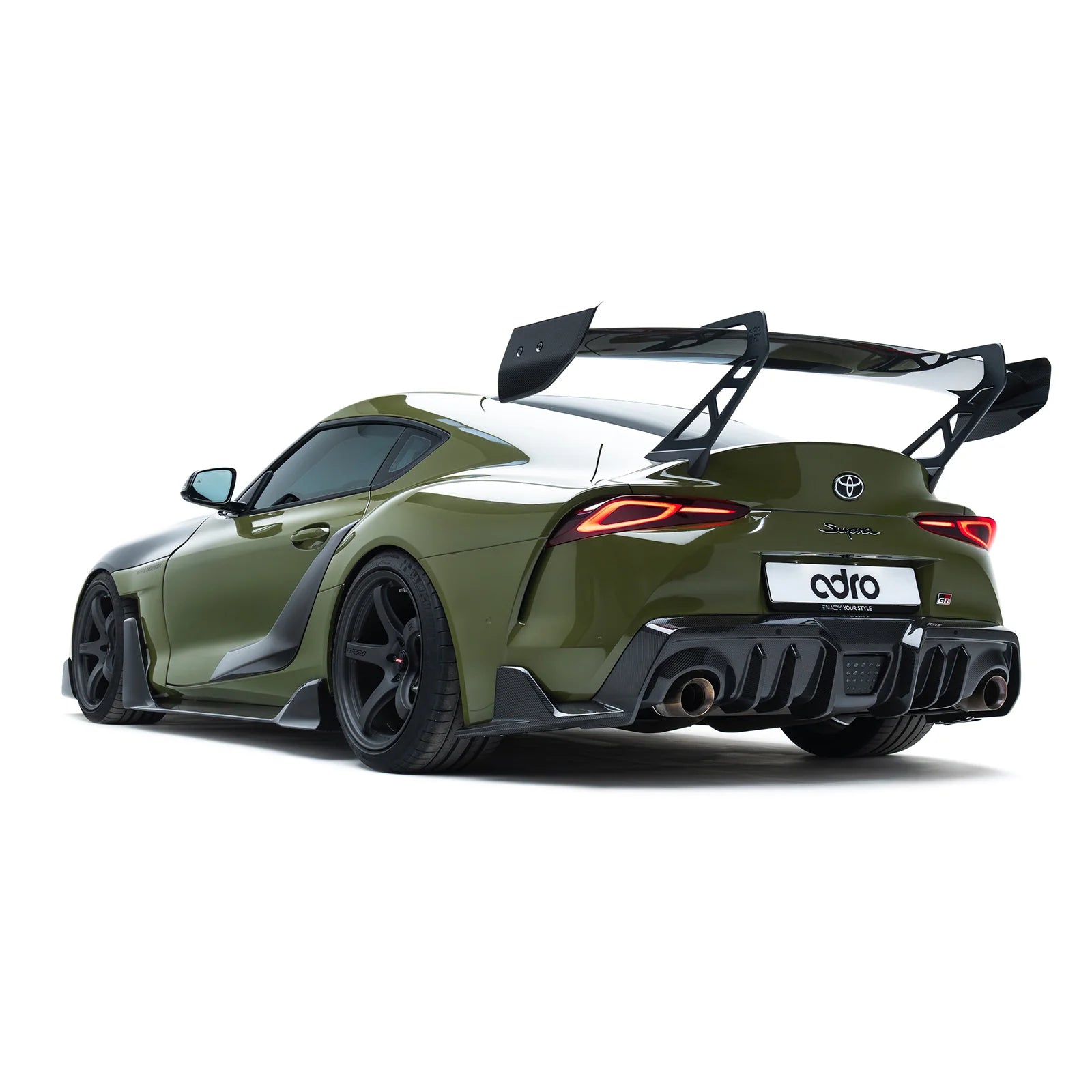 Adro AT-P1 Reverse Swan Neck Wing For Toyota GR Supra-Exterior-Silicon Valley Bimmer