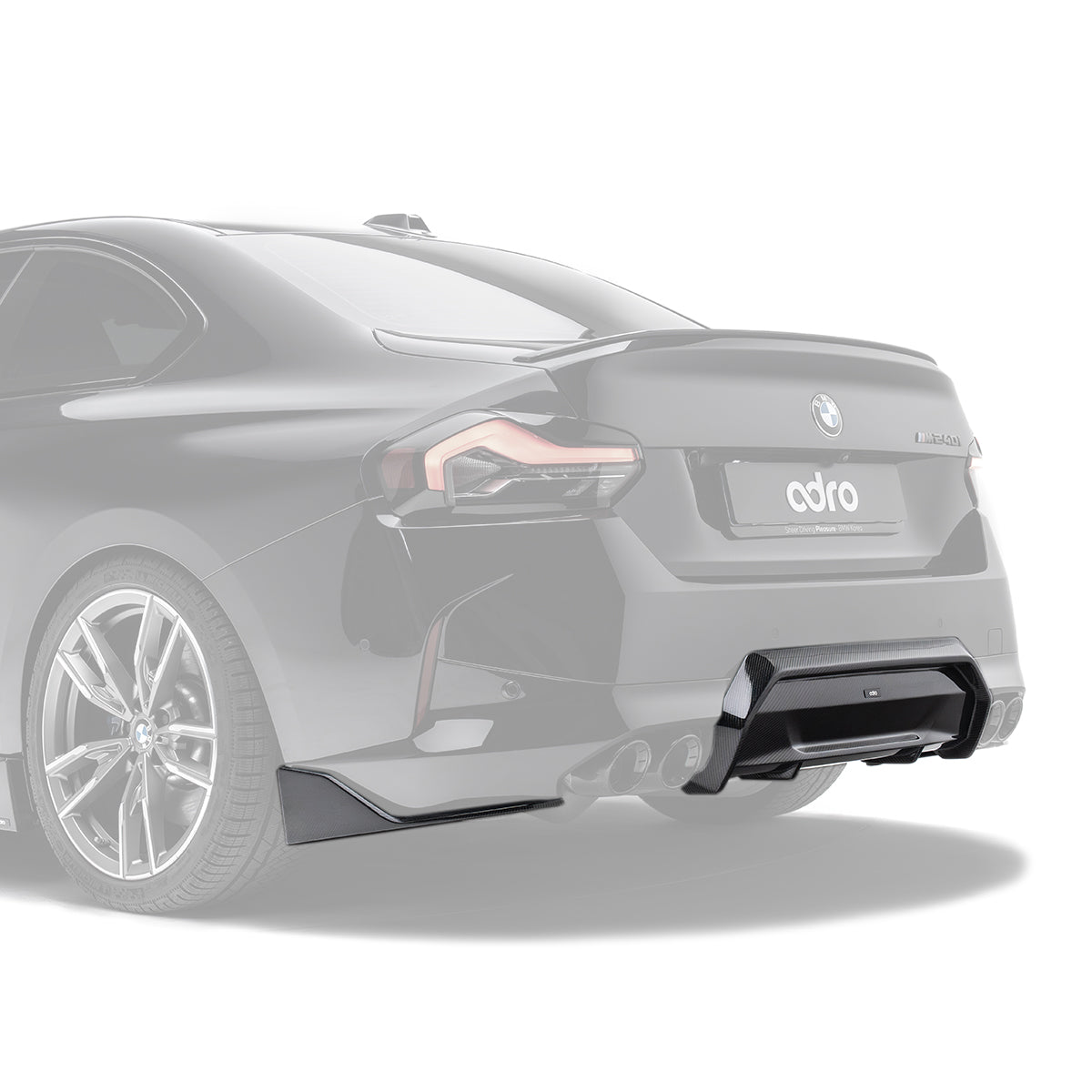 Adro BMW G42 M240i Carbon Fiber Rear Diffuser-Exterior-Silicon Valley Bimmer