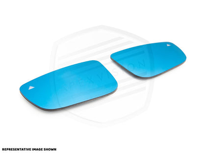 ApexVision Blue Tinted Side View Mirror Glass Set - F10 5-Series | F06/ F12/ F13 6-Series-Exterior-Silicon Valley Bimmer