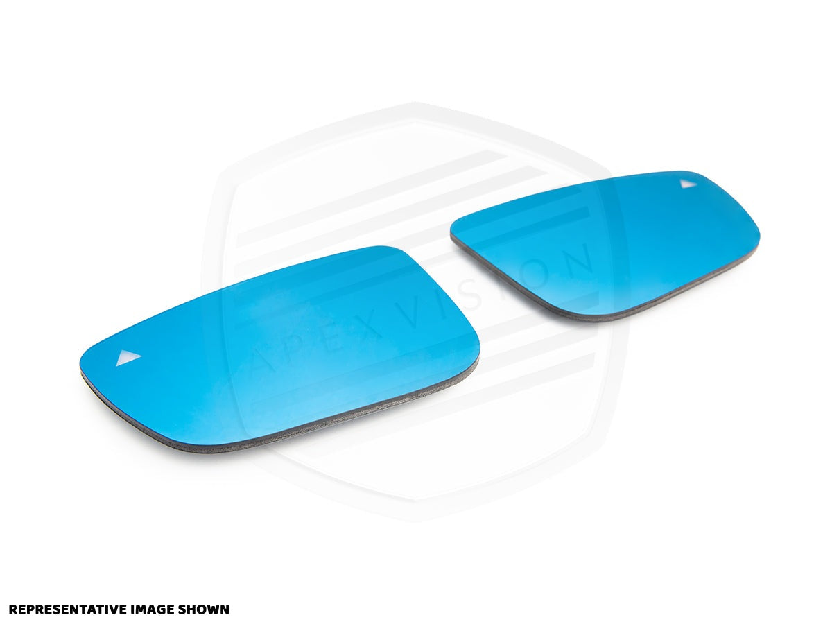 ApexVision Blue Tinted Side View Mirror Glass Set - F85 X5M | F86 X6M-Exterior-Silicon Valley Bimmer