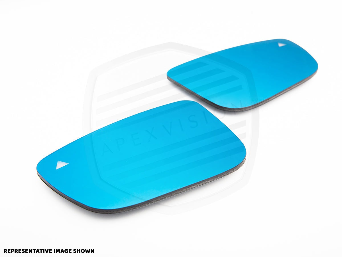 ApexVision Blue Tinted Side View Mirror Glass Set - F87 M2-Exterior-Silicon Valley Bimmer