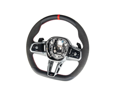 AutoTecknic Alcantara Steering Wheel - G60 5-Series-Interior-Silicon Valley Bimmer