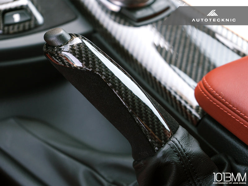 AutoTecknic Carbon Alcantara E-Brake Handle - BMW F-Chassis-Interior-Silicon Valley Bimmer