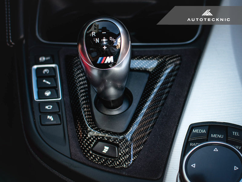 AutoTecknic Carbon Alcantara Shift Console Trim - F80 M3 | F82/ F83 M4-Interior-Silicon Valley Bimmer