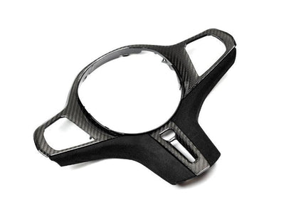 AutoTecknic Carbon Alcantara Steering Wheel Trim - F90 M5 2020-Up-Interior-Silicon Valley Bimmer