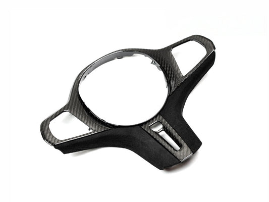 AutoTecknic Carbon Alcantara Steering Wheel Trim - G22/ G26 4-Series-Interior-Silicon Valley Bimmer