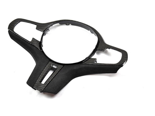 AutoTecknic Carbon Alcantara Steering Wheel Trim - G30 5-Series | G32 6-Series GT-Interior-Silicon Valley Bimmer