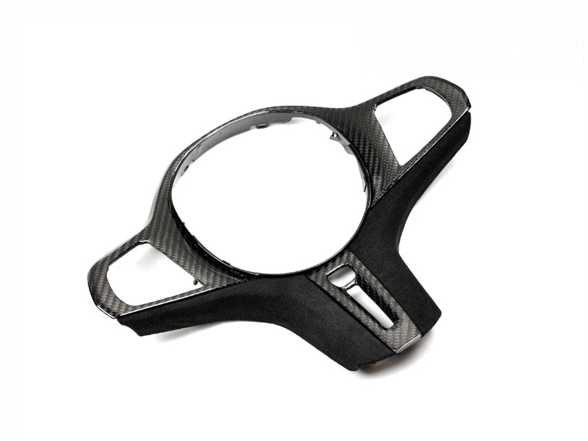 AutoTecknic Carbon Alcantara Steering Wheel Trim - G8X M2 / M3 / M4-Interior-Silicon Valley Bimmer