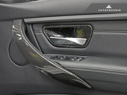 AutoTecknic Carbon Door Grip Handle Trim Set - F8X M3/ M4-Interior-Silicon Valley Bimmer