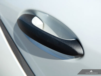 AutoTecknic Carbon Fiber Door Handle Trims - A90 Supra 2020-Exterior-Silicon Valley Bimmer