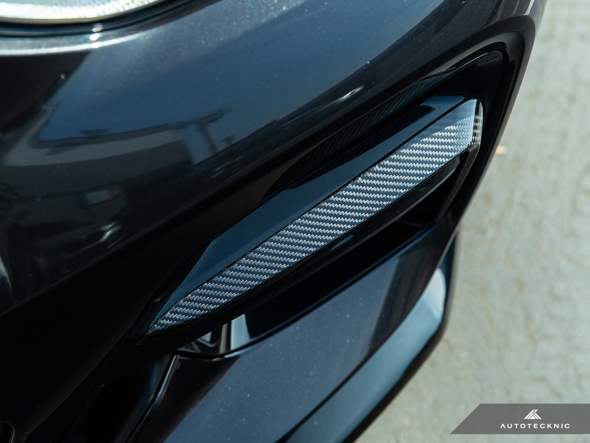 AutoTecknic Carbon Fiber Front Bumper Trim Set - G01 X3 | G02 X4 M40I Pre-LCI-Exterior-Silicon Valley Bimmer