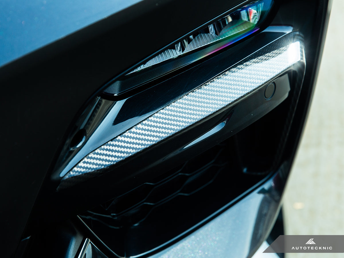 AutoTecknic Carbon Fiber Front Bumper Trim Set - G01 X3 | G02 X4 M40I Pre-LCI-Exterior-Silicon Valley Bimmer