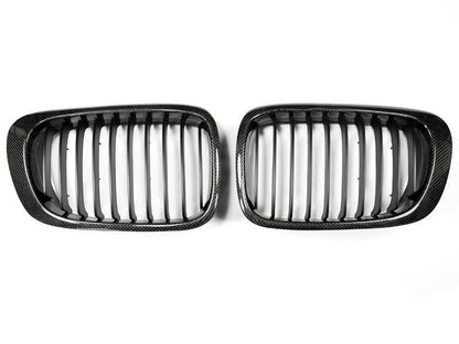AutoTecknic Carbon Fiber Front Grille Set - E46 3-Series Coupe Pre-Facelift | M3-Exterior-Silicon Valley Bimmer