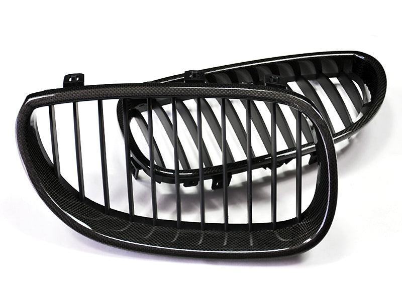 AutoTecknic Carbon Fiber Front Grille Set - E60 Sedan / E61 Wagon | 5 Series including M5-Silicon Valley Bimmer