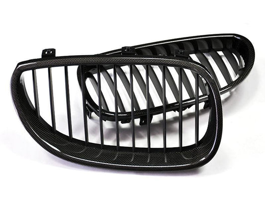 AutoTecknic Carbon Fiber Front Grille Set - E60 Sedan / E61 Wagon | 5 Series including M5-Silicon Valley Bimmer