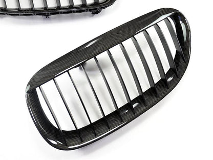 AutoTecknic Carbon Fiber Front Grille Set - E63/ E64 6-Series & M6-Exterior-Silicon Valley Bimmer