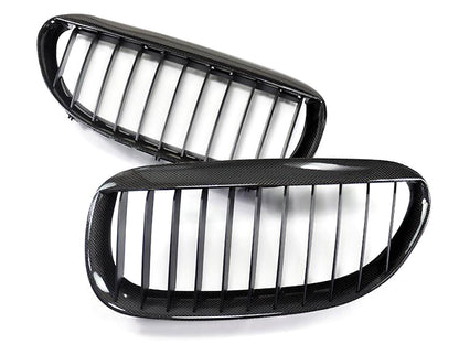 AutoTecknic Carbon Fiber Front Grille Set - E63/ E64 6-Series & M6-Exterior-Silicon Valley Bimmer