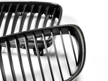 AutoTecknic Carbon Fiber Front Grille Set - E82/ E88 1-Series & 1M-Exterior-Silicon Valley Bimmer