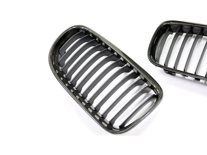 AutoTecknic Carbon Fiber Front Grille Set - E90/ E91 3-Series LCI-Exterior-Silicon Valley Bimmer