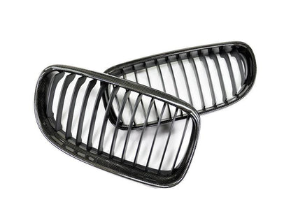 AutoTecknic Carbon Fiber Front Grille Set - E90/ E91 3-Series LCI-Exterior-Silicon Valley Bimmer