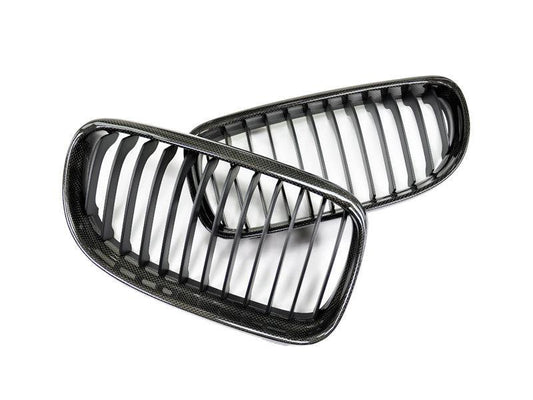 AutoTecknic Carbon Fiber Front Grille Set - E90/ E91 3-Series LCI-Exterior-Silicon Valley Bimmer