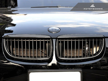 AutoTecknic Carbon Fiber Front Grille Set - E90 Sedan / E91 Wagon | 3 Series-Exterior-Silicon Valley Bimmer