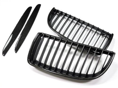 AutoTecknic Carbon Fiber Front Grille Set - E90 Sedan / E91 Wagon | 3 Series-Exterior-Silicon Valley Bimmer