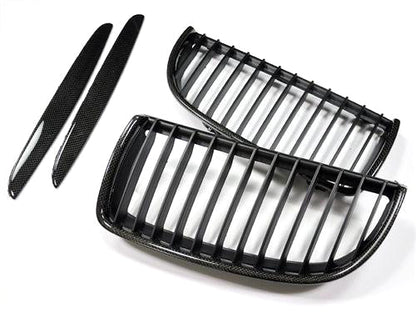 AutoTecknic Carbon Fiber Front Grille Set - E90 Sedan / E91 Wagon | 3 Series-Exterior-Silicon Valley Bimmer