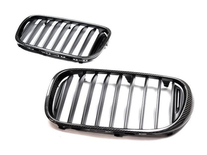 AutoTecknic Carbon Fiber Front Grille Set - G11/ G12 7-Series Pre-LCI (16-19)-Exterior-Silicon Valley Bimmer