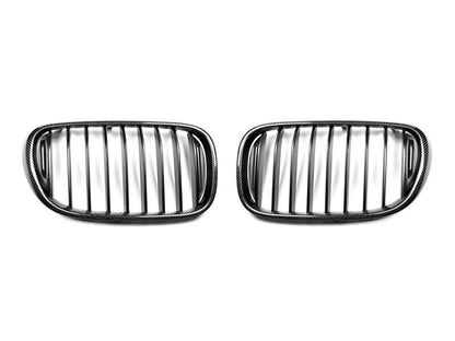 AutoTecknic Carbon Fiber Front Grille Set - G11/ G12 7-Series Pre-LCI (16-19)-Exterior-Silicon Valley Bimmer