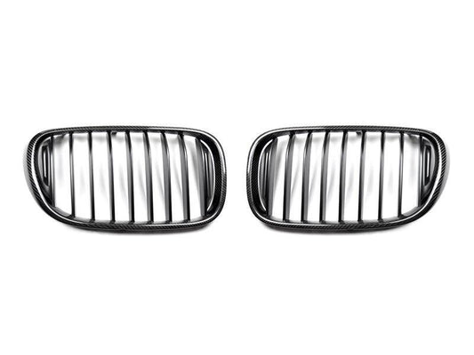 AutoTecknic Carbon Fiber Front Grille Set - G11/ G12 7-Series Pre-LCI (16-19)-Exterior-Silicon Valley Bimmer