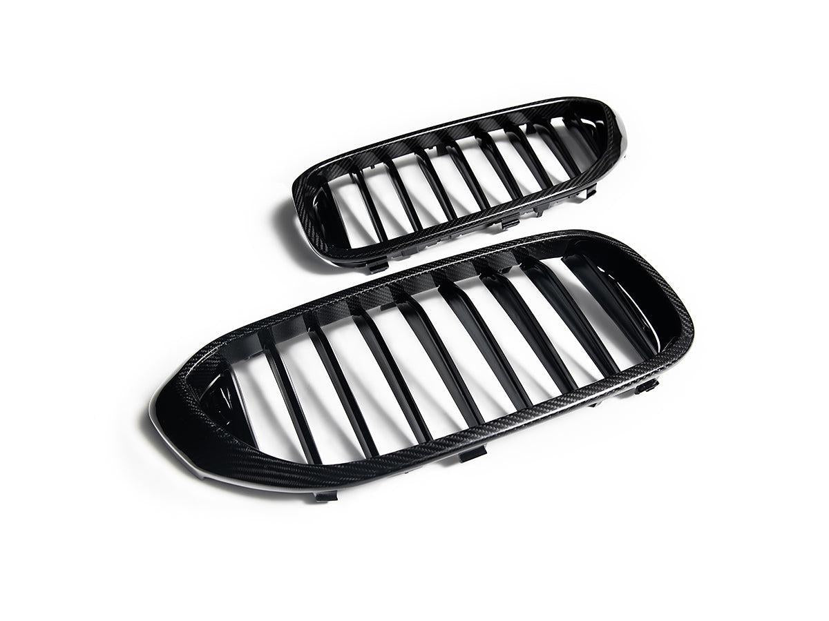AutoTecknic Carbon Fiber Front Grille Set - G30 5-Series Pre-LCI-Exterior-Silicon Valley Bimmer