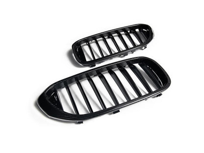 AutoTecknic Carbon Fiber Front Grille Set - G30 5-Series Pre-LCI-Exterior-Silicon Valley Bimmer