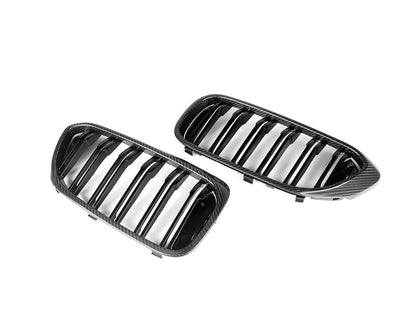 AutoTecknic Carbon Fiber Front Grille Set - G30 5-Series Pre-LCI-Exterior-Silicon Valley Bimmer