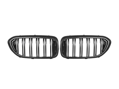 AutoTecknic Carbon Fiber Front Grille Set - G30 5-Series Pre-LCI-Exterior-Silicon Valley Bimmer
