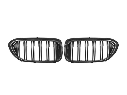 AutoTecknic Carbon Fiber Front Grille Set - G30 5-Series Pre-LCI-Exterior-Silicon Valley Bimmer