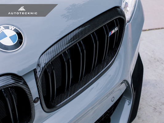 AutoTecknic Carbon Fiber Front Grille Surround Set - F90 M5-Exterior-Silicon Valley Bimmer
