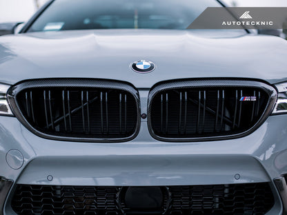 AutoTecknic Carbon Fiber Front Grille Surround Set - F90 M5-Exterior-Silicon Valley Bimmer