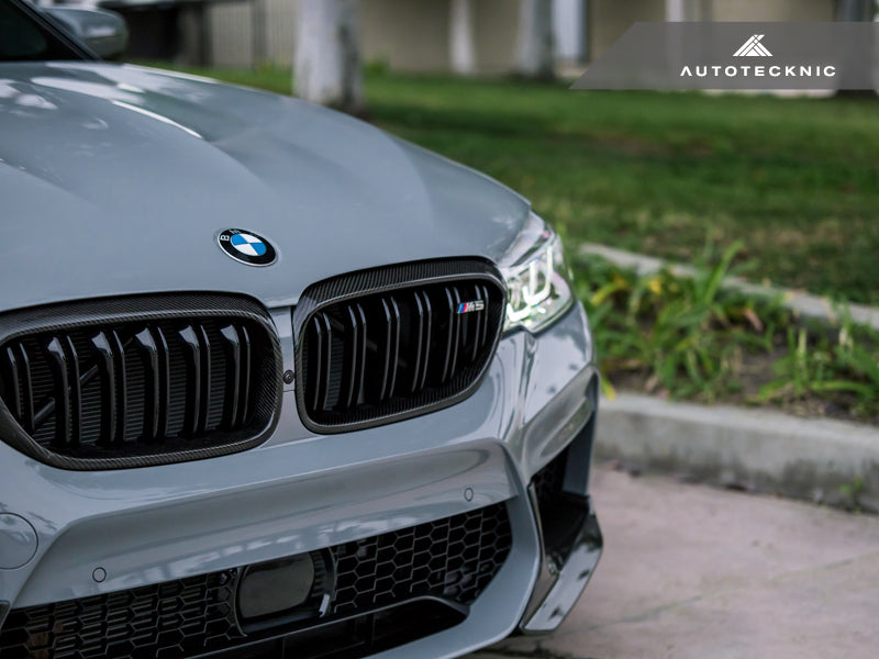 AutoTecknic Carbon Fiber Front Grille Surround Set - F90 M5-Exterior-Silicon Valley Bimmer