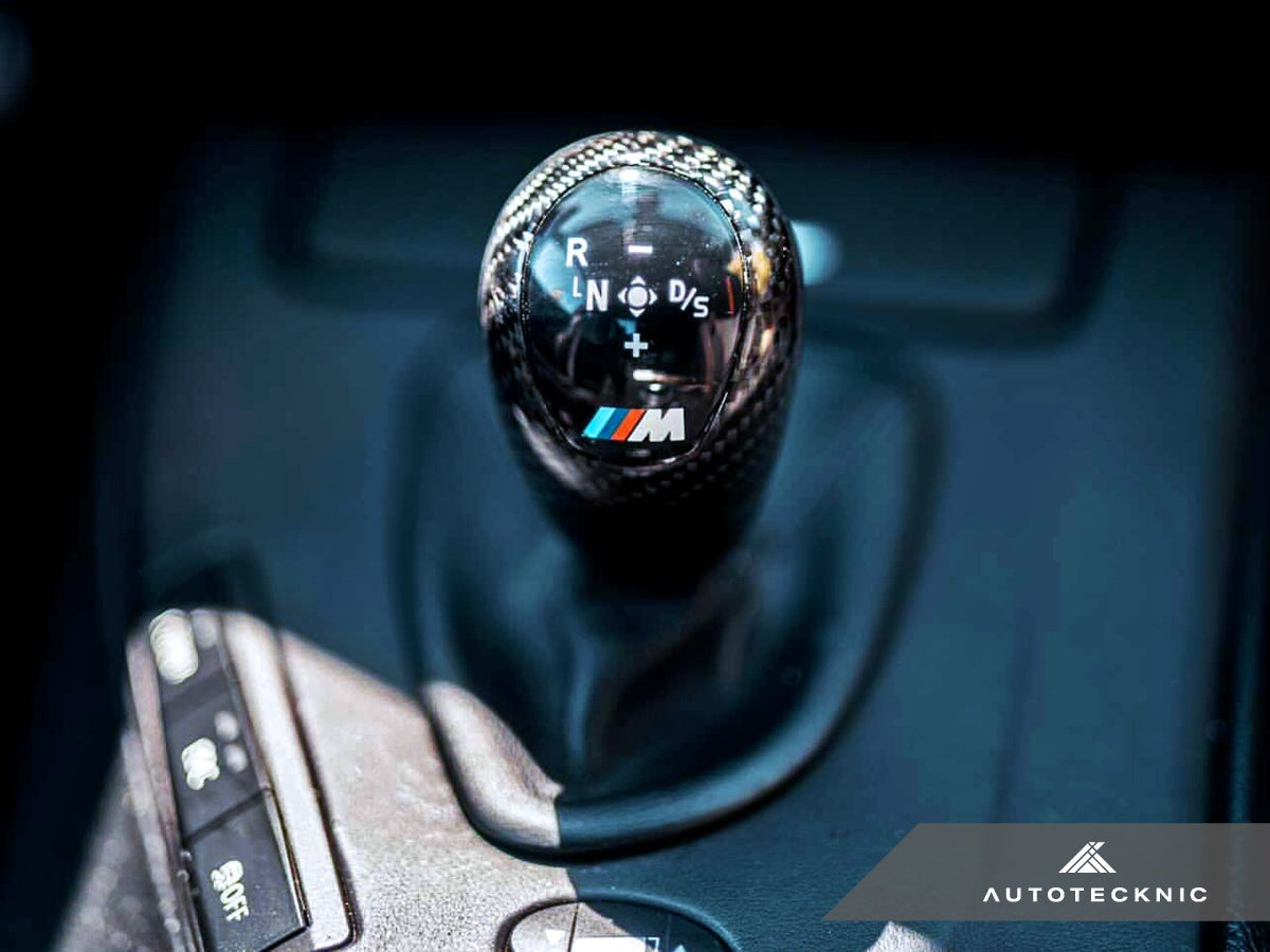 AutoTecknic Carbon Fiber Gear Selector Cover - E9X M3-Interior-Silicon Valley Bimmer