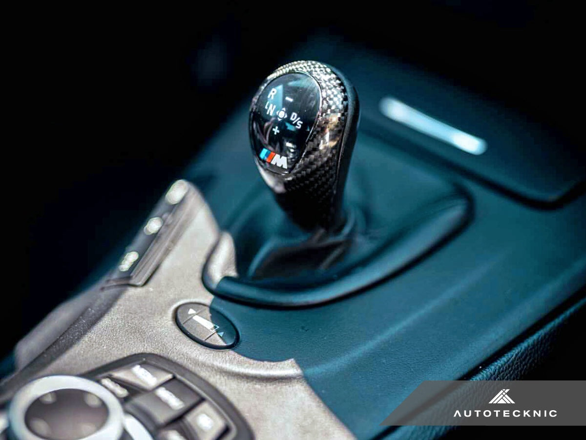 AutoTecknic Carbon Fiber Gear Selector Cover - E9X M3-Interior-Silicon Valley Bimmer
