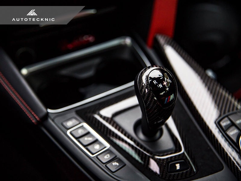 AutoTecknic Carbon Fiber Gear Selector Cover - F80 M3 | F82/ F83 M4-Interior-Silicon Valley Bimmer