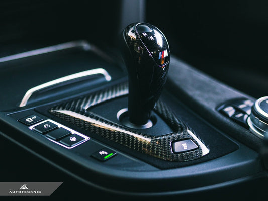 AutoTecknic Carbon Fiber Gear Selector Cover - F85 X5M | F86 X6M-Interior-Silicon Valley Bimmer